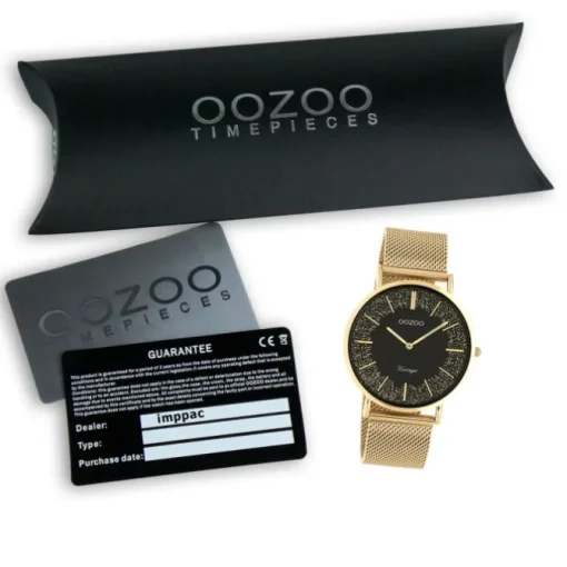Oozoo Damen Armbanduhr Vintage C20138 Analog Edelstahl roségold UOC20138