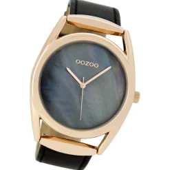 Oozoo Damen-Uhr Timepieces Quarzuhr C9169 Leder-Armband schwarz UOC9169