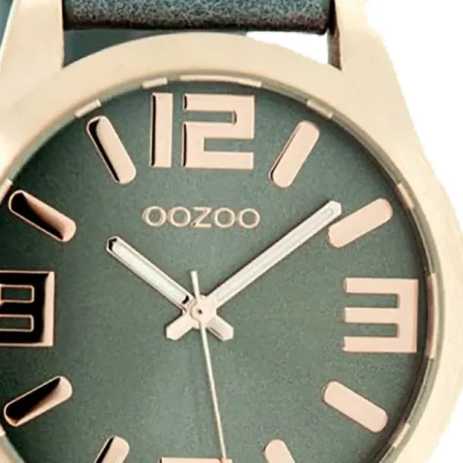 Oozoo Damen-Uhr Timepieces Quarzuhr C8018 Leder-Armband grau UOC8018