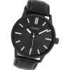 Oozoo Herren Armbanduhr OOZOO Timepieces Analog Leder schwarz UOC11404