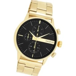 Oozoo Herren Armbanduhr OOZOO Timepieces Analog Edelstahl gold UOC11411