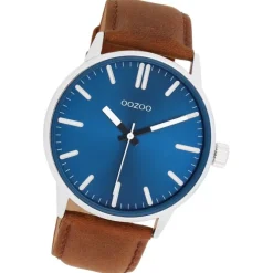 Oozoo Herren Armbanduhr OOZOO Timepieces Analog Leder braun UOC11400