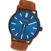 Oozoo Herren Armbanduhr OOZOO Timepieces Analog Leder braun UOC11401