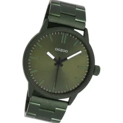 Oozoo Herren Armbanduhr OOZOO Timepieces Analog Edelstahl grün UOC11402
