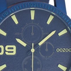 Oozoo Herren Armbanduhr OOZOO Timepieces Analog Leder blau UOC11436