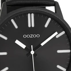 Oozoo Herren Armbanduhr OOZOO Timepieces Analog Leder schwarz UOC11404
