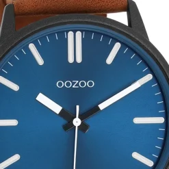 Oozoo Herren Armbanduhr OOZOO Timepieces Analog Leder braun UOC11401