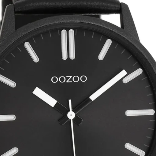 Oozoo Herren Armbanduhr OOZOO Timepieces Analog Leder schwarz UOC11404