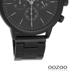 Oozoo Herren Armbanduhr OOZOO Timepieces Analog Edelstahl schwarz UOC11409
