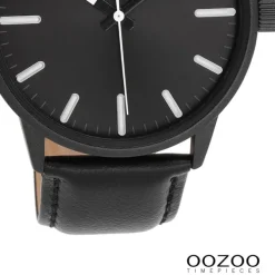 Oozoo Herren Armbanduhr OOZOO Timepieces Analog Leder schwarz UOC11404