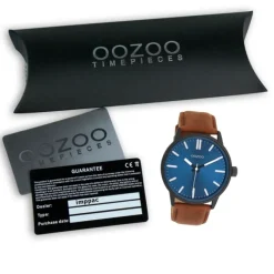 Oozoo Herren Armbanduhr OOZOO Timepieces Analog Leder braun UOC11401