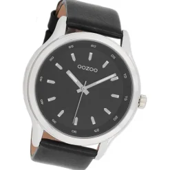 Oozoo Herren Armbanduhr Timepieces Analog Leder schwarz UOC7434A