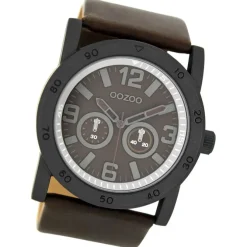 Oozoo Herren Armbanduhr Timepieces Analog Leder braun UOC8308A
