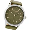 Oozoo Herren Armbanduhr Timepieces Analog Leder grau UOC9010A