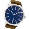 Oozoo Herren Armbanduhr Timepieces Analog Leder braun UOC9040A