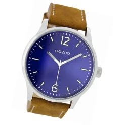 Oozoo Herren Armbanduhr Timepieces Analog Leder braun UOC9046A