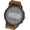 Oozoo Herren Armbanduhr Timepieces Analog Leder braun UOC9057A