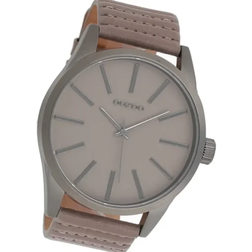 Oozoo Herren Armbanduhr Timepieces Analog Leder braun UOC9411A
