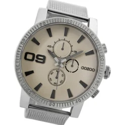 Oozoo Herren Armbanduhr Timepieces Analog Metall silber UOC9436A