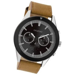 Oozoo Herren Armbanduhr Timepieces C10801 Analog Leder braun UOC10801