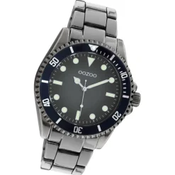 Oozoo Herren Armbanduhr Timepieces C11013 Analog Edelstahl silber UOC11013