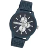 Oozoo Herren Armbanduhr Timepieces C11018 Analog Metall Mesh blau UOC11018