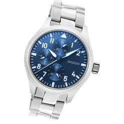 Oozoo Herren Armbanduhr Timepieces C10955 Analog Edelstahl silber UOC10955