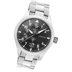 Oozoo Herren Armbanduhr Timepieces C10956 Analog Edelstahl silber UOC10956