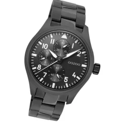 Oozoo Herren Armbanduhr Timepieces C10957 Analog Edelstahl schwarz UOC10957