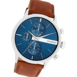 Oozoo Herren Armbanduhr Timepieces Analog Leder braun UOC11221