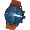 Oozoo Herren Armbanduhr Timepieces Analog Leder braun UOC11222