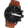 Oozoo Herren Armbanduhr Timepieces Analog Leder braun UOC11223