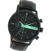 Oozoo Herren Armbanduhr Timepieces Analog Leder schwarz UOC11229