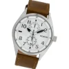 Oozoo Herren Armbanduhr Timepieces Analog Leder braun UOC10025