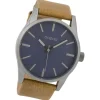 Oozoo Herren Armbanduhr Timepieces Analog Leder braun UOC9625A