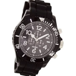 Oozoo Herren Armbanduhr Timepieces Analog Silikon schwarz UOC4839A