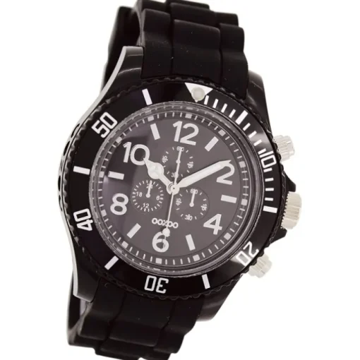 Oozoo Herren Armbanduhr Timepieces Analog Silikon schwarz UOC4839A
