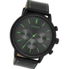 Oozoo Herren Armbanduhr Timepieces Analog Leder schwarz UOC11208