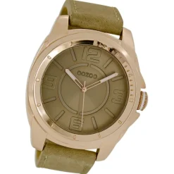 Oozoo Herren Armbanduhr Timepieces Analog Leder braun UOC5336A