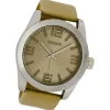 Oozoo Herren Armbanduhr Timepieces Analog Leder beige UOC6106A