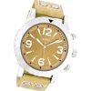 Oozoo Herren Armbanduhr Timepieces Analog Leder beige UOC6110A