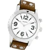 Oozoo Herren Armbanduhr Timepieces Analog Leder braun UOC6111A