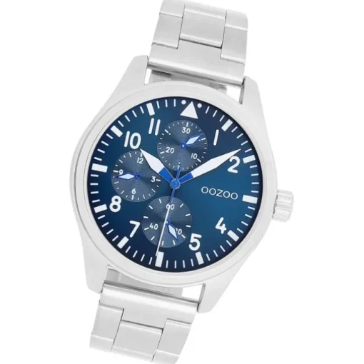 Oozoo Herren Armbanduhr Timepieces Analog Metallband silber UOC11505
