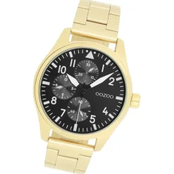 Oozoo Herren Armbanduhr Timepieces Analog Metallband gold UOC11507