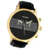 Oozoo Herren Armbanduhr Timepieces C10516 Analog Leder schwarz UOC10516