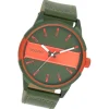 Oozoo Herren Armbanduhr Timepieces Analog Leder grün UOC11318