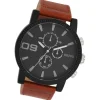 Oozoo Herren Armbanduhr Timepieces Analog Leder braun UOC11211