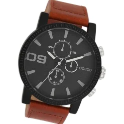 Oozoo Herren Armbanduhr Timepieces Analog Leder braun UOC11211