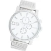 Oozoo Herren Armbanduhr Timepieces Analog Metall silber UOC11213