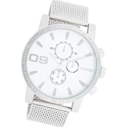 Oozoo Herren Armbanduhr Timepieces Analog Metall silber UOC11213
